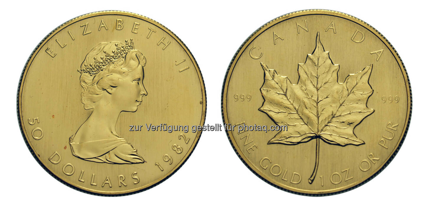 50 Dollar Maple Leaf, Kanada, Ottawa, 1982, Gold