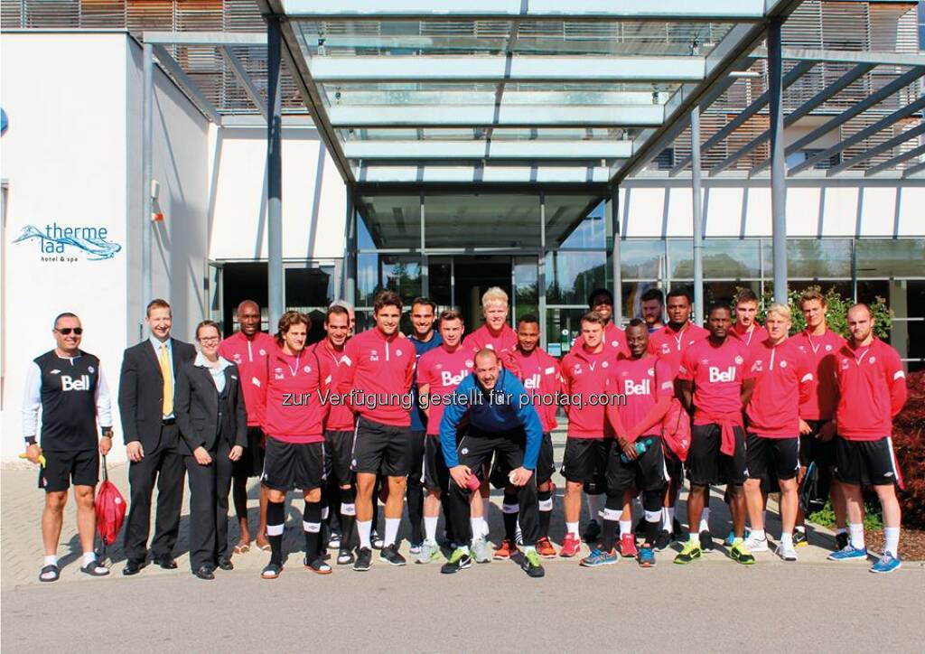 Fresenius Vamed welcomes the Canadian National Football Team for a ten-day stay at its Therme Laa - Hotel & Spa in Laa, Austria.  Source: http://facebook.com/fresenius.group (23.05.2014) 