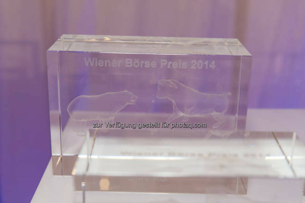 Bär Bulle Wiener Börse Preis 2014, © viel mehr Bilder unter <a href=
