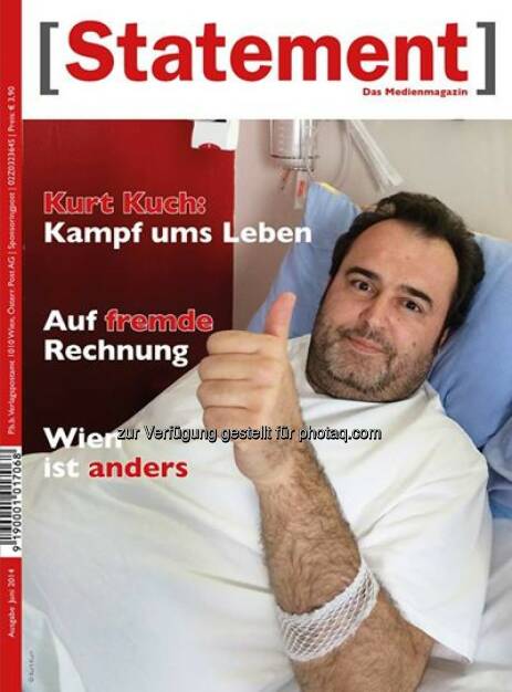 Österreichischer Journalisten Club: Das Medienmagazin [Statement] bringt ein berührendes Interview über den beeindruckenden Lebenswillen mit Kurt Kuch (02.06.2014) 