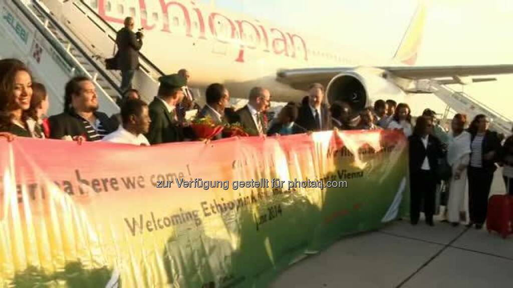 Flughafen Wien begrüßt Ethiopian Airlines! Anbei ein kleiner Videobeitrag zum heutigen Erstflug der Ethiopian Airlines von Addis Abeba nach Wien.  Source: http://facebook.com/flughafenwien (02.06.2014) 
