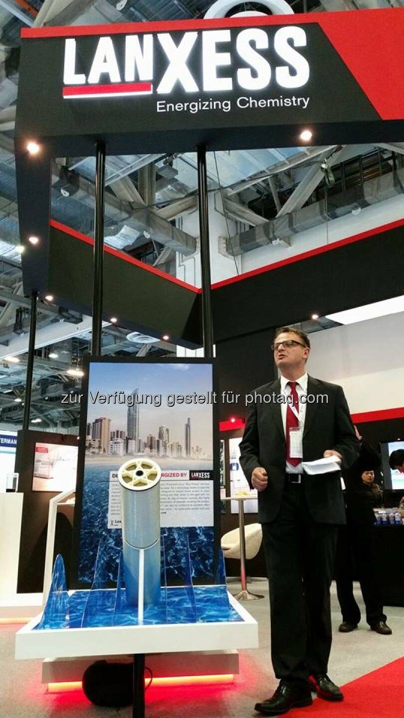 More pics from the global launch of Lanxess Lewabrane seawater reverse osmosis membranes at  Singapore International Water Week to regional customers  Source: http://facebook.com/LANXESS