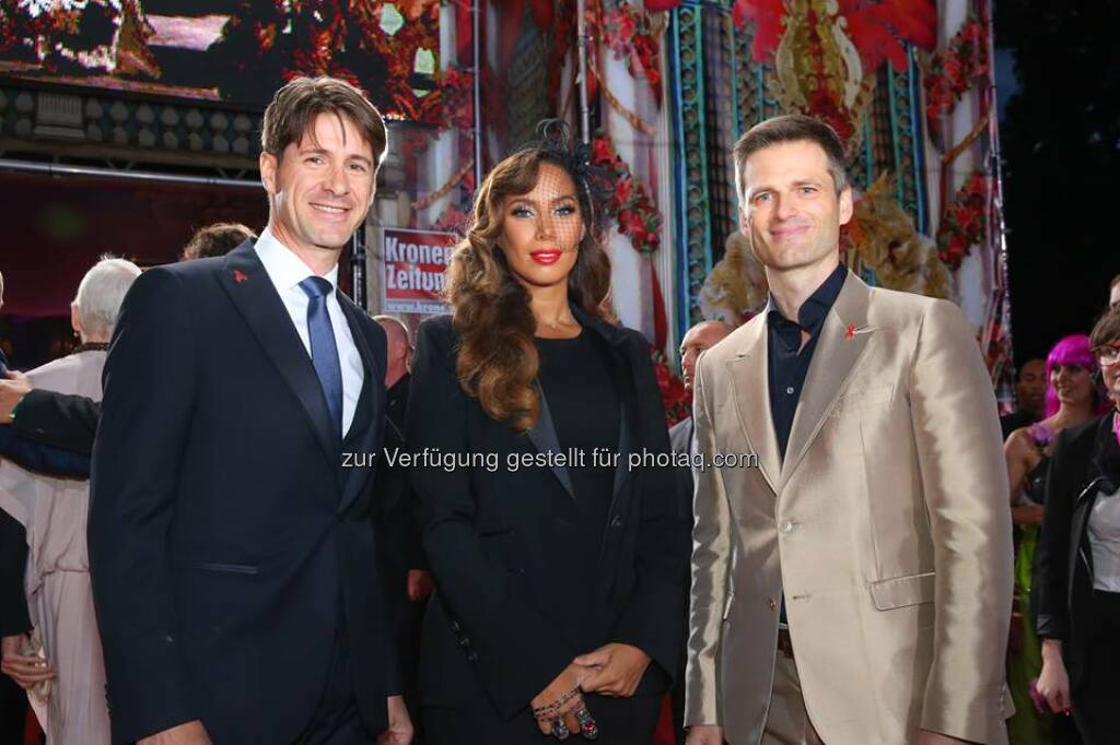 Axel Dreher, Leona Lewis, Thomas Melzer: Leona Lewis, a superstar both on stage and in person. 
Here in a collection of memorable moments with Wolford at the Life Ball 2014.
 Source: http://facebook.com/WolfordFashion (03.06.2014) 