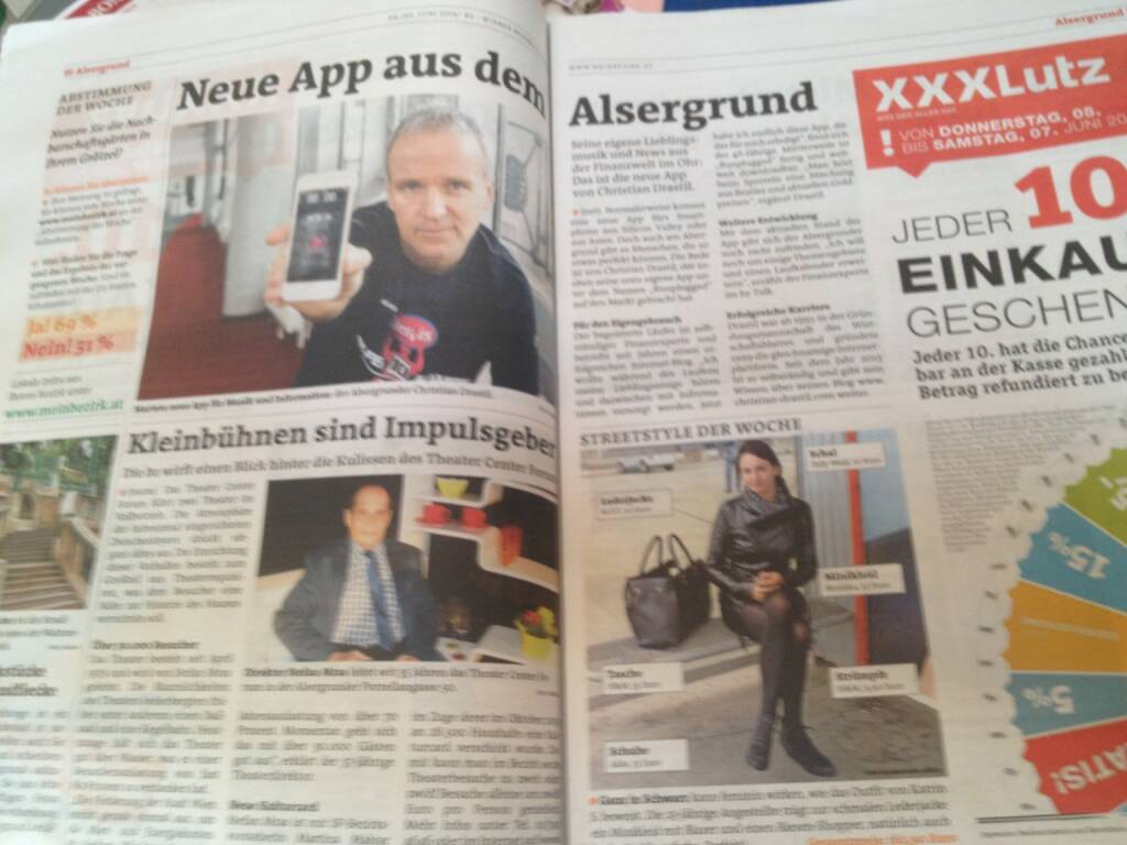 Runplugged in der Bezirkszeitung Alsergrund, Ausgabe 23/2014 , siehe http://www.meinbezirk.at/wien-09-alsergrund/chronik/neue-app-aus-dem-alsergrund-d970275.html (04.06.2014) 