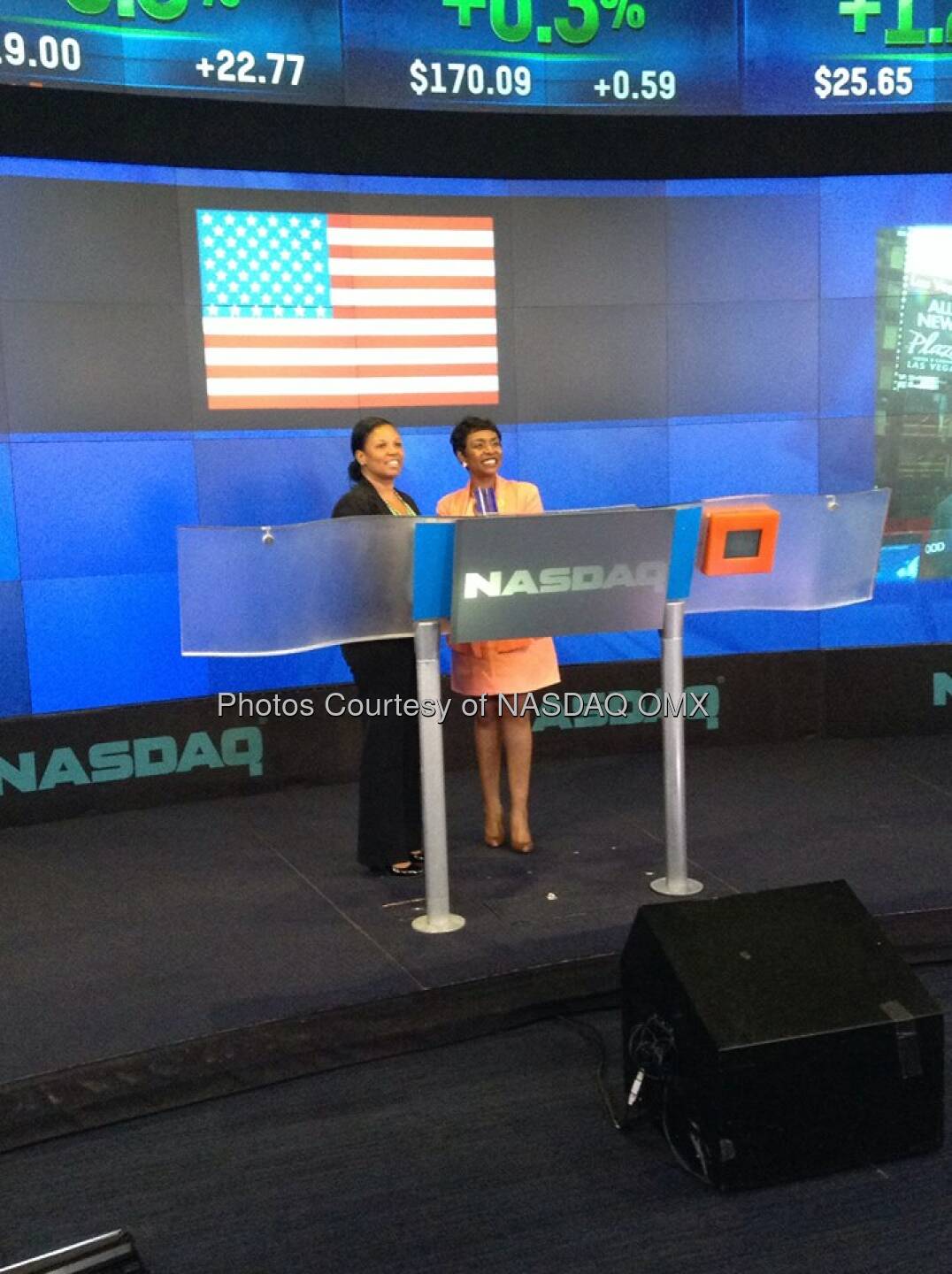 Congresswoman Yvette Clarke rings the Nasdaq Closing Bell in honor of CaribbeanHeritageMonth  Source: http://facebook.com/NASDAQ