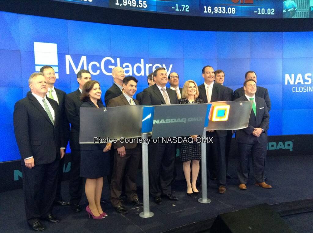 McGladrey rings the Nasdaq Closing Bell - Source: http://facebook.com/NASDAQ (11.06.2014) 