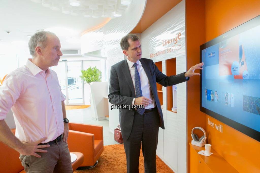 Christian Drastil, Roel Huisman (CEO ING-DiBa Direktbank Austria), © photeq/Martina Draper (12.06.2014) 