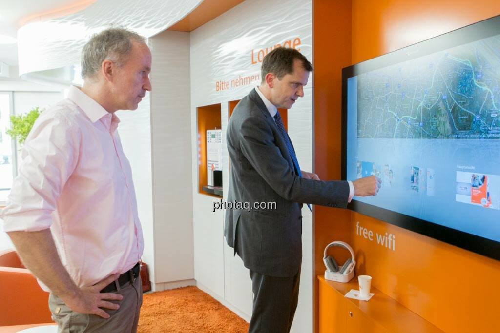 Christian Drastil, Roel Huisman (CEO ING-DiBa Direktbank Austria), © photeq/Martina Draper (12.06.2014) 