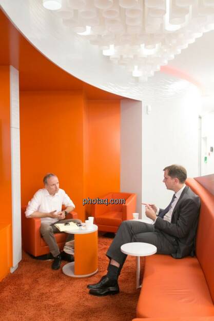 Christian Drastil, Roel Huisman (CEO ING-DiBa Direktbank Austria), © photeq/Martina Draper (12.06.2014) 