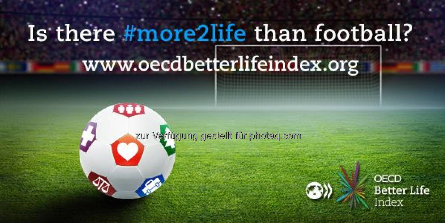 Gibt es mehr im Leben als Fußball? In Brasilien etwa legen die Menschen besonders viel Wert auf Bildung, kommen aber laut OECD Better Life Index von 36 Ländern bisher nur auf den vorletzten Platz.

Mehr Infos über das, was den Menschen im Leben wichtig ist, findet Ihr unter http://www.oecdbetterlifeindex.org/de/antworten/  Source: http://twitter.com/oecdstatistik