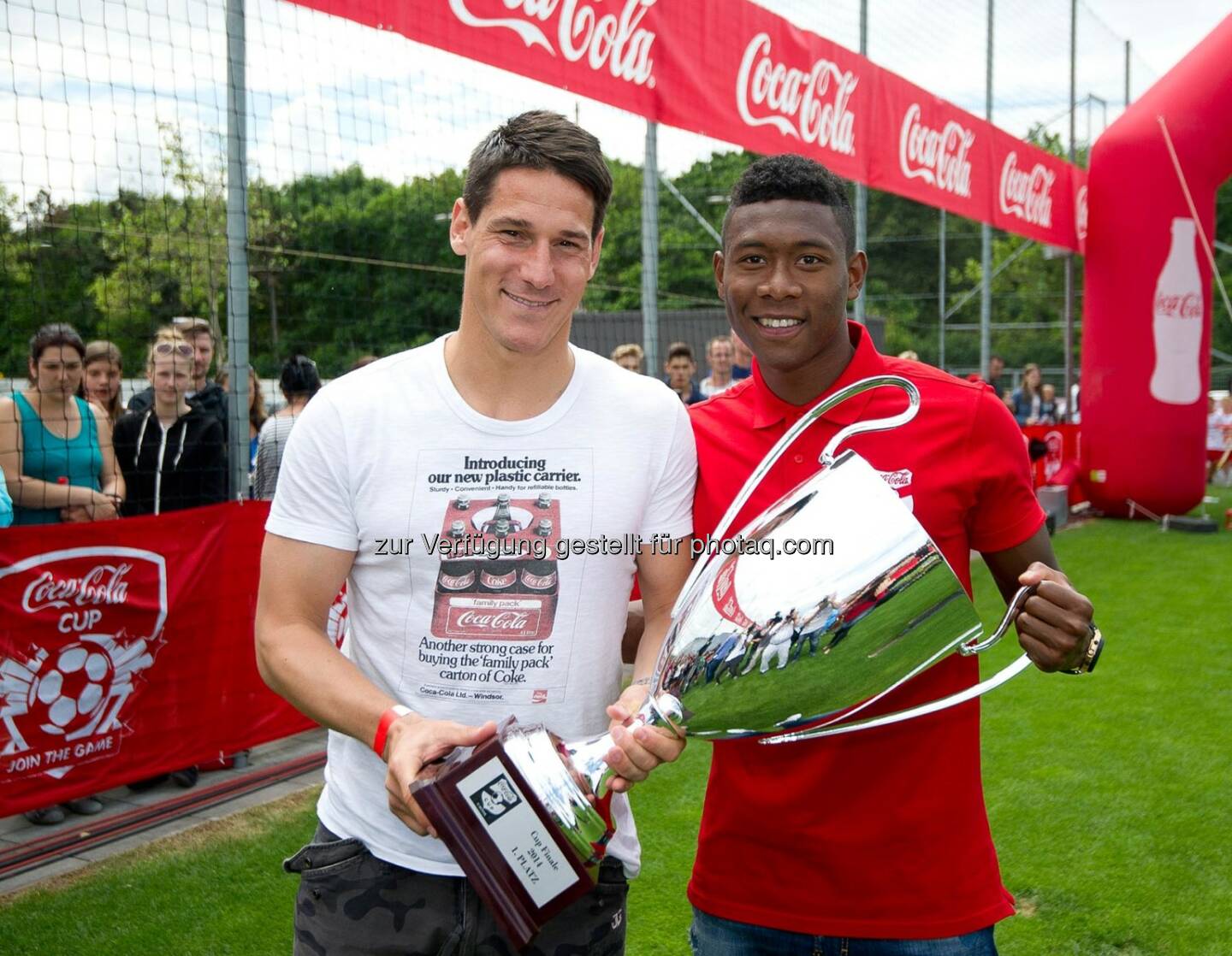 David Alaba und Helge Payer mit dem Coca-Cola CUP, Coca-Cola Cup, Bundesfinale.
Foto: GEPA pictures/ Martin Hoermandinger