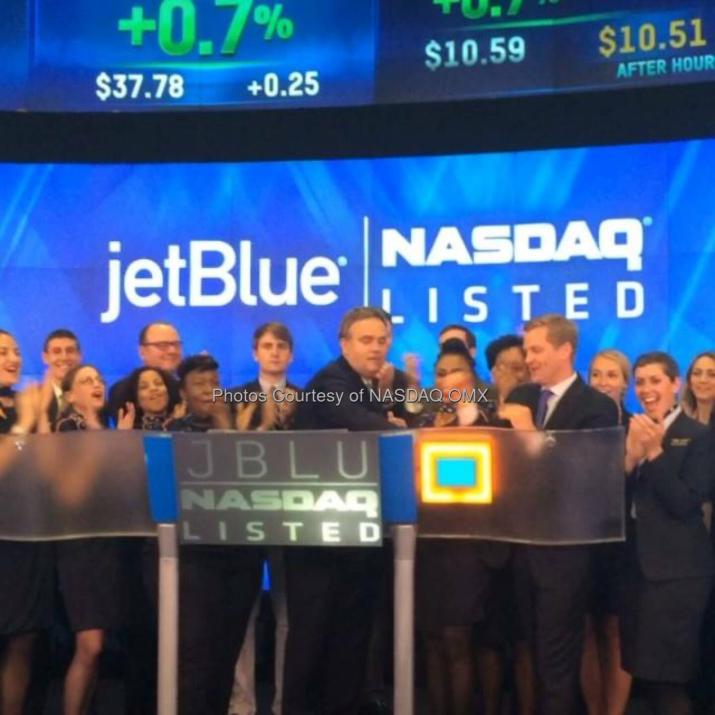 Watch JetBlue Airways ring the Nasdaq Closing Bell  http://facebook.com/NASDAQ