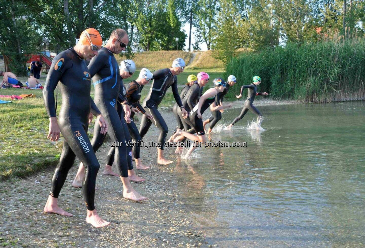 Start, Tristyle-Vereinstraining Freiwasserschwimmen