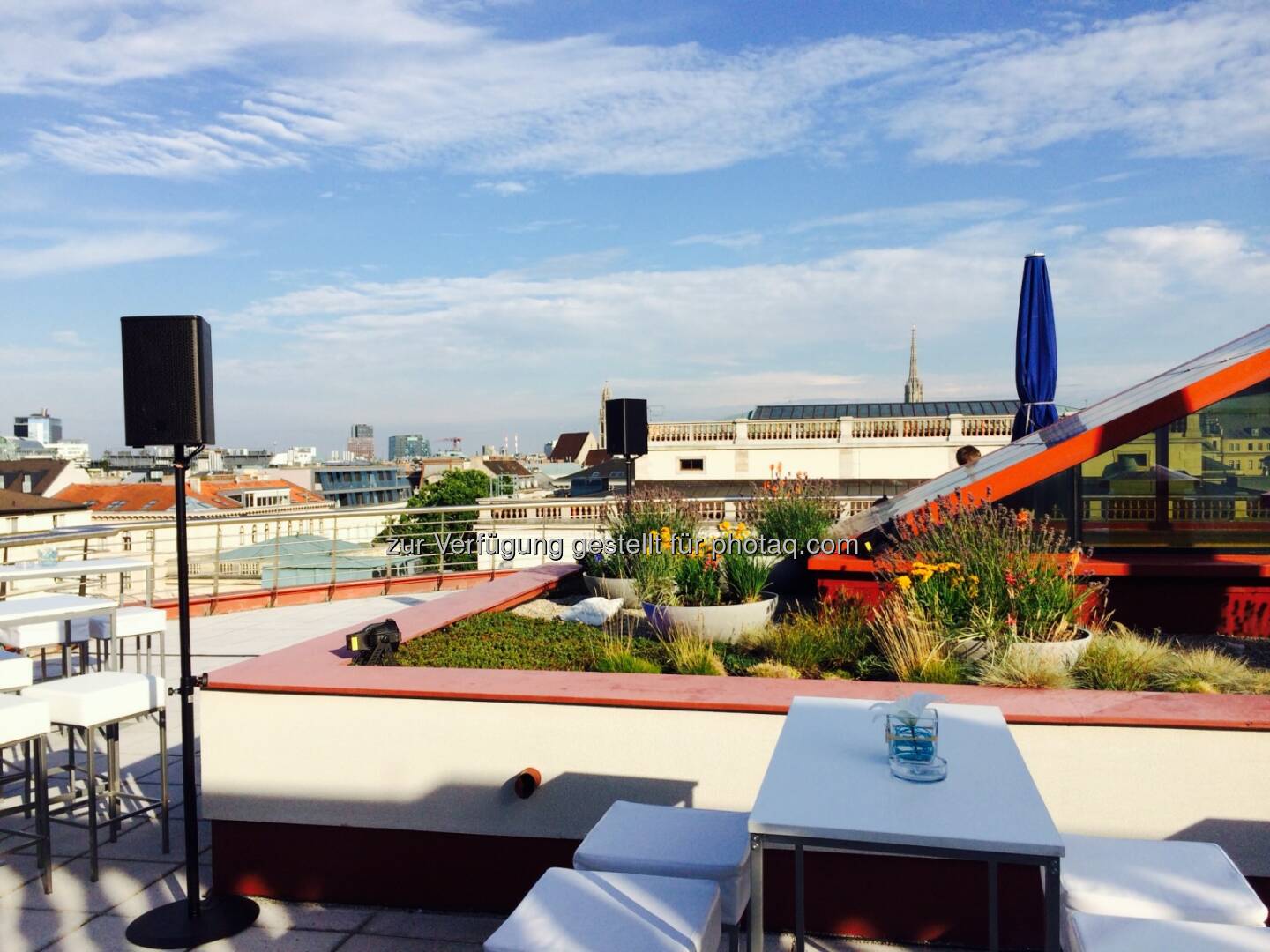 Dachterrasse, Ausblick