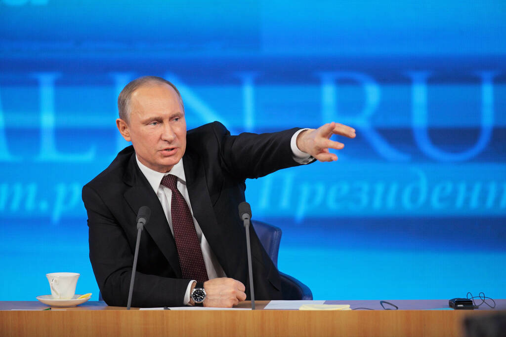 Wladimir Wladimirowitsch Putin, Präsident der Russischen Föderation, http://www.shutterstock.com/gallery-410482p1.html?cr=00&pl=edit-00 (Bild: ID1974 / Shutterstock.com) (05.07.2014) 