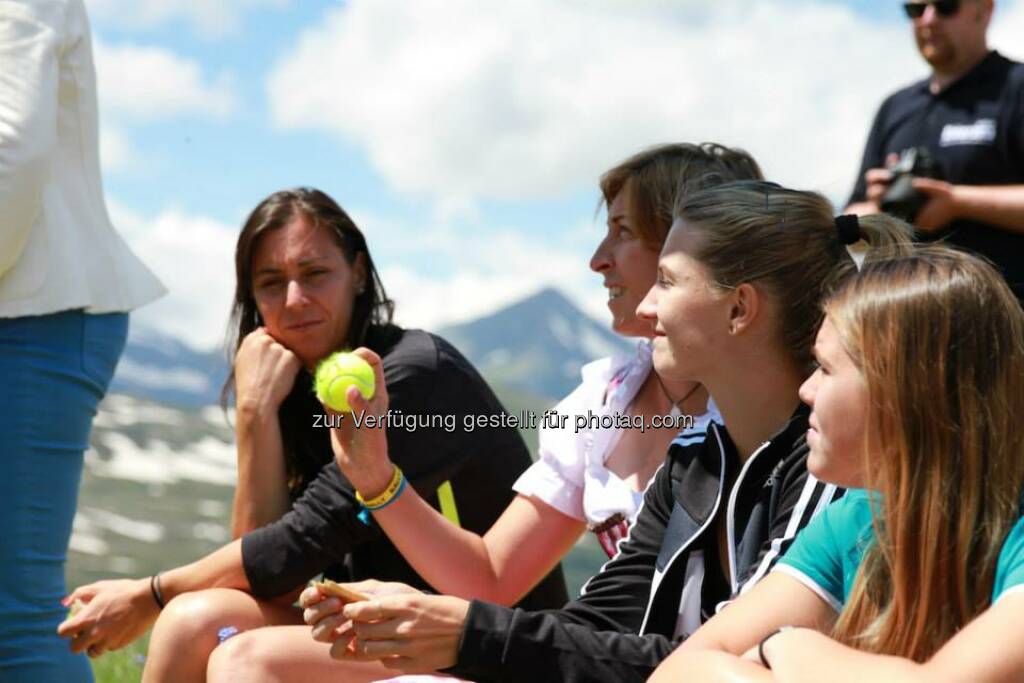 Tennis, Ball: Flavia Pannetta, Yvonne Meusburger, Lisa-Maria Moser, Yvonne Neuwirth (06.07.2014) 