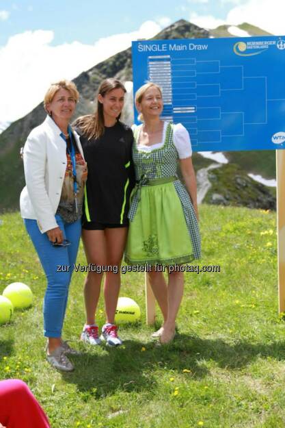 Auslosung, Raster: Judith Wiesner-Floimair, Flavia Pennetta, Sandra Reichel (06.07.2014) 