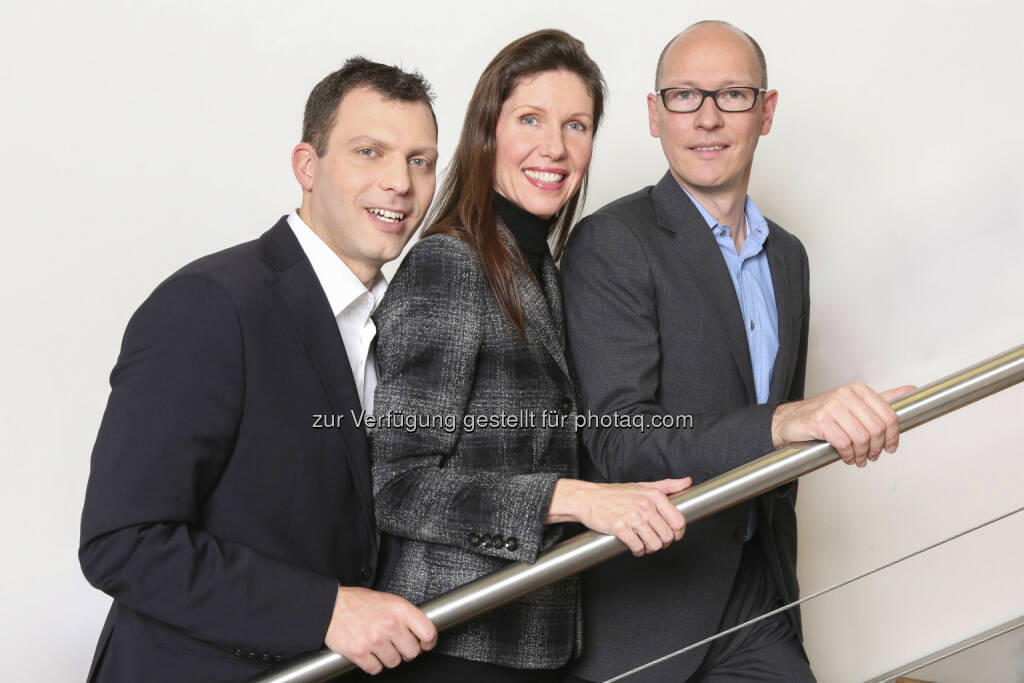 Andreas Martin, Petra Hauser, Ulrich Kramer gründen die Digitalmarketing Agentur pilot@media.at GmbH und bündeln media.at, die Mediaagentur im Eigentum von A1, Bawag P.S.K., Österreichischen Lotterien und Post, sowie pilot, eine der führenden deutschen Digitalmarketing-Agenturen (Bild: Schiffl) (09.01.2013) 