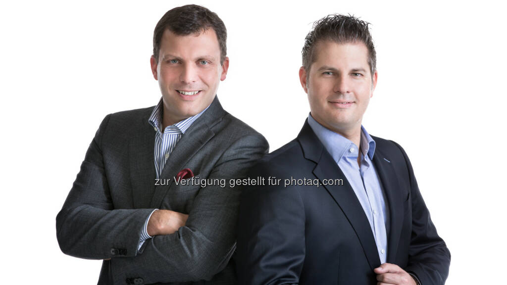 Die Hälfte aller ÖsterreicherInnen nutzen das Smartphone parallel zu TV und anderen Medien: Harald Winkelhofer und Andreas Martin, Präsidenten der Mobile Marketing Association Austria, © Aussender (09.07.2014) 