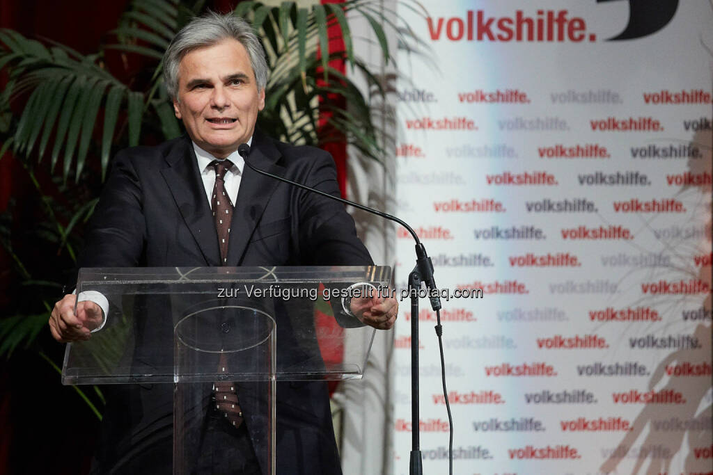 Bundeskanzler Werner Faymann, © Volkshilfe Österreich/APA-Fotoservice/Preiss (11.07.2014) 