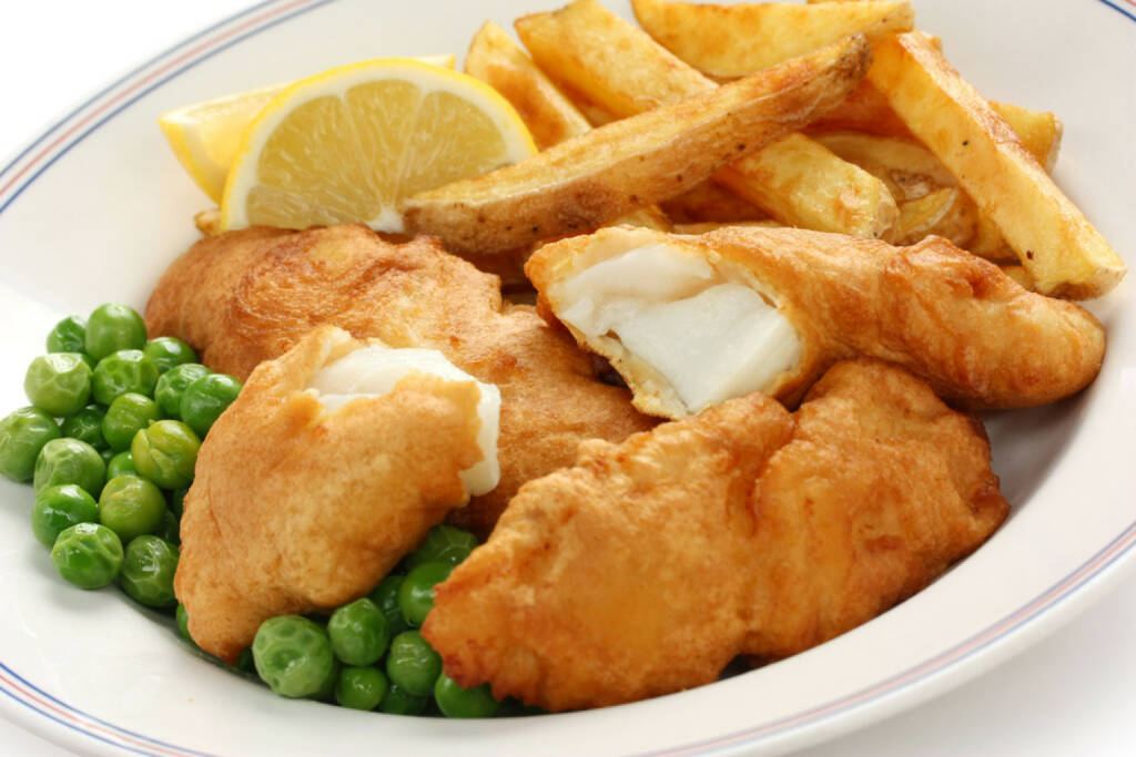 fish & chips, UK, food, Fisch, Erbsen, Pommes frites, http://www.shutterstock.com/de/pic-94482769/stock-photo-fish-and-chips-british-food.html , © www.shutterstock.com (12.07.2014) 