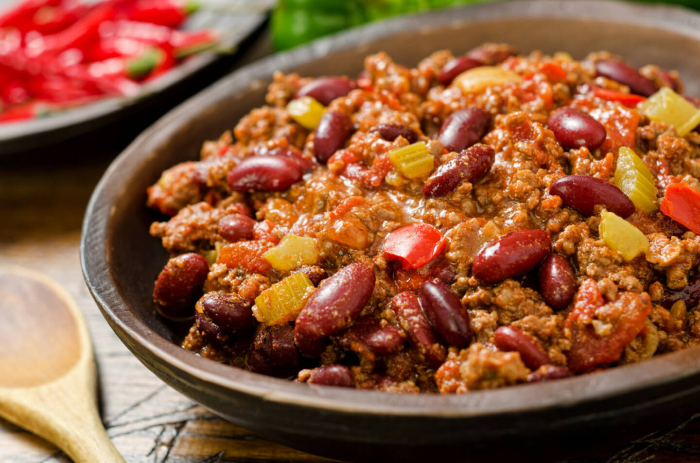 Chilli con carne, Mexiko, scharf, http://www.shutterstock.com/de/pic-130283174/stock-photo-chili-con-carne.html 