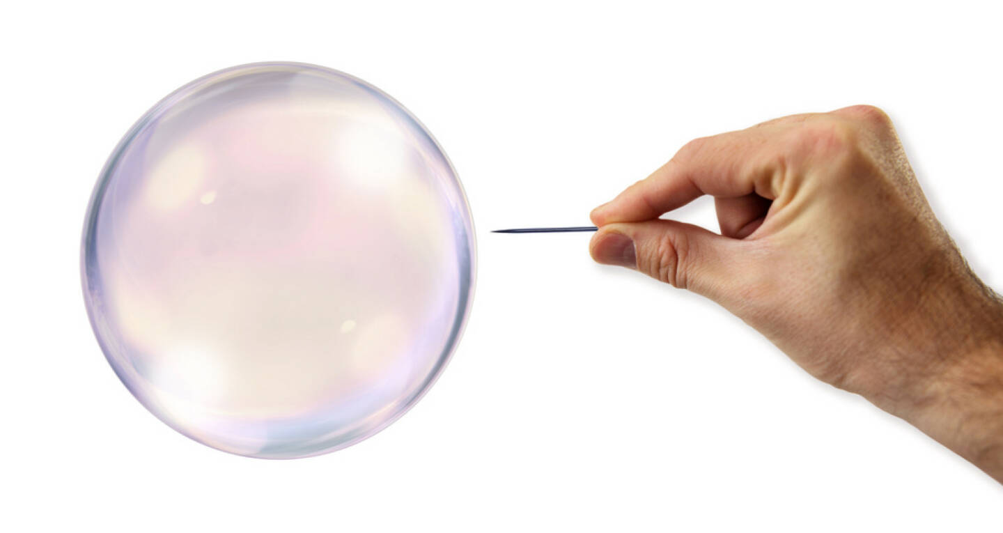 Blase, Nadel, platzen, http://www.shutterstock.com/de/pic-161998229/stock-photo-bubble-about-to-explode-by-a-needle.html 