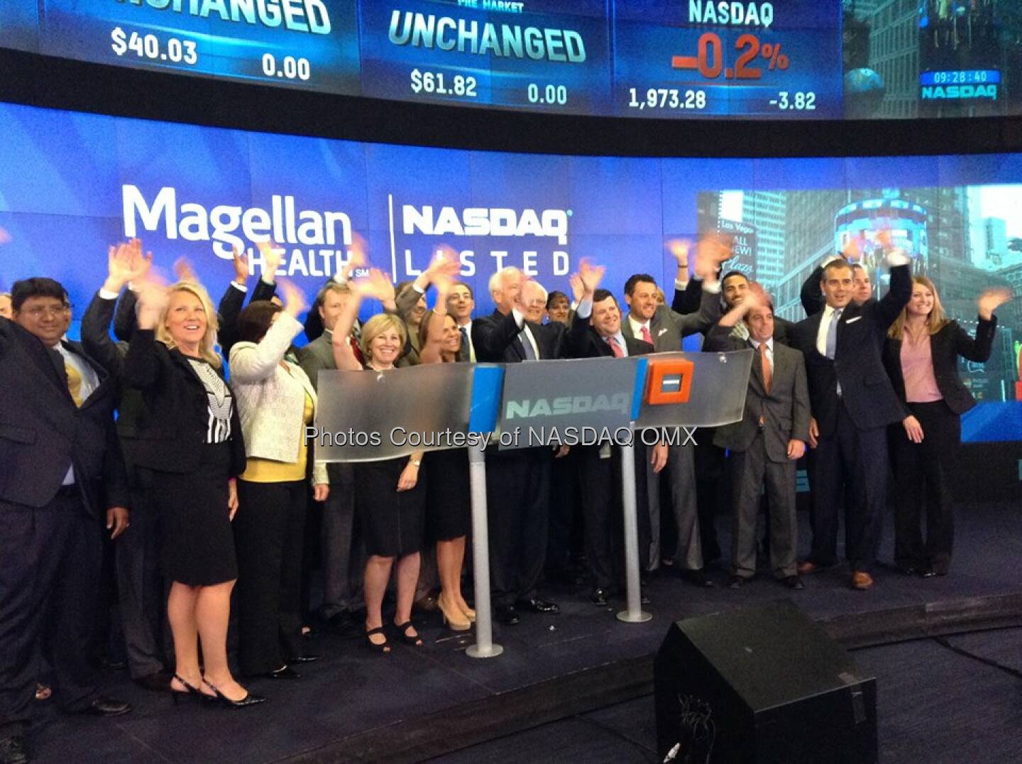 Magellan Health rings the #NASDAQ Opening Bell in honor of its 10th anniversary of listing! $MGLN  Source: http://facebook.com/NASDAQ