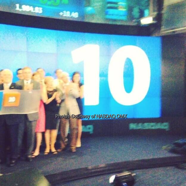 10 - Peoples Financial Services Corp. rings the #NASDAQ Closing Bell! $PFIS  Source: http://facebook.com/NASDAQ (23.07.2014) 