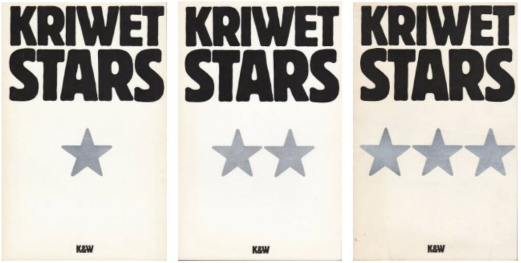 Ferdinand Kriwet - Stars Lexikon in 3 Bänden, 300-400 Euro, http://josefchladek.com/book/ferdinand_kriwet_-_stars_lexikon_in_3_banden (03.08.2014) 