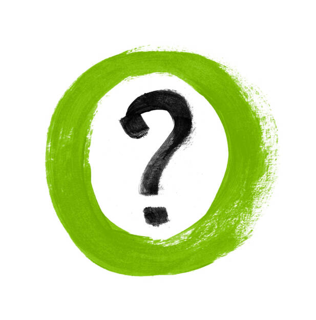 Frage, Fragezeichen - http://www.shutterstock.com/de/pic-110941199/stock-photo-green-hand-painted-question-mark-sign-icon.html?, © (www.shutterstock.com) (04.08.2014) 