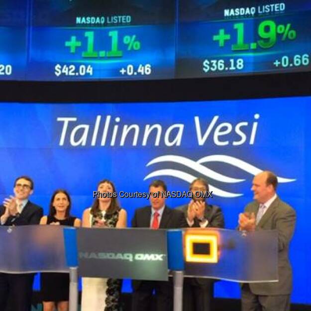 Watch Tallinna Vesi AS ring the #NASDAQ Closing Bell!  Source: http://facebook.com/NASDAQ (14.08.2014) 