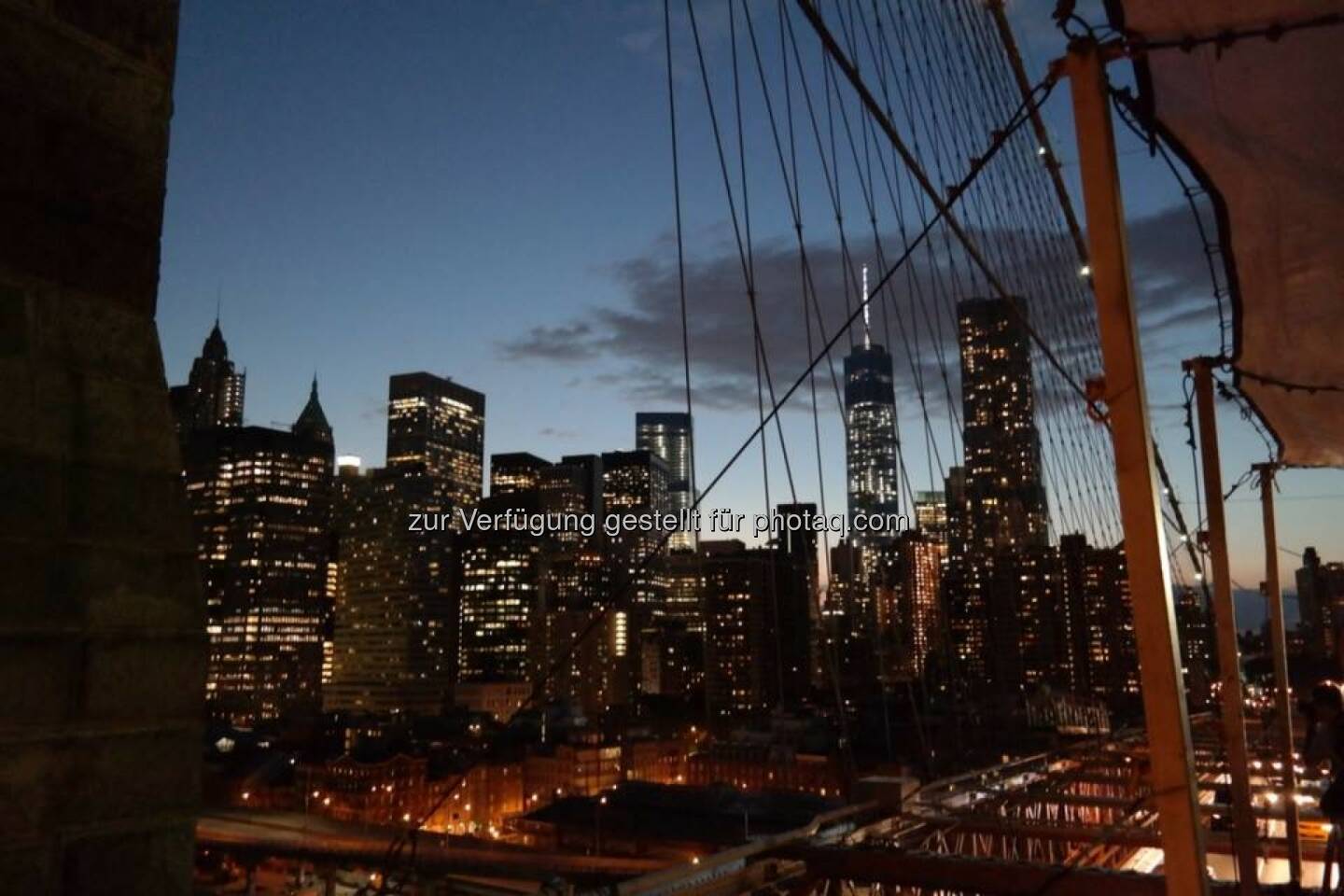New York Manhattan bei Nacht
