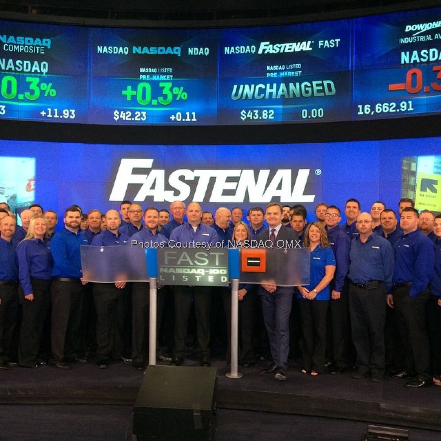 Fastenal rings the #NASDAQ Opening Bell! #N100 #dreamBIG $FAST  Source: http://facebook.com/NASDAQ