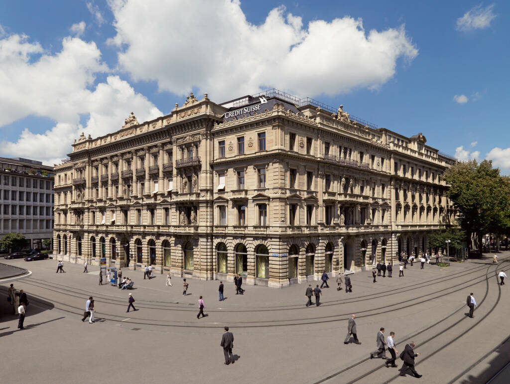 Credit Suisse Group - Headquarters, Paradeplatz, Zürich (Bild: Credit Suisse), © photaq.com (19.08.2014) 