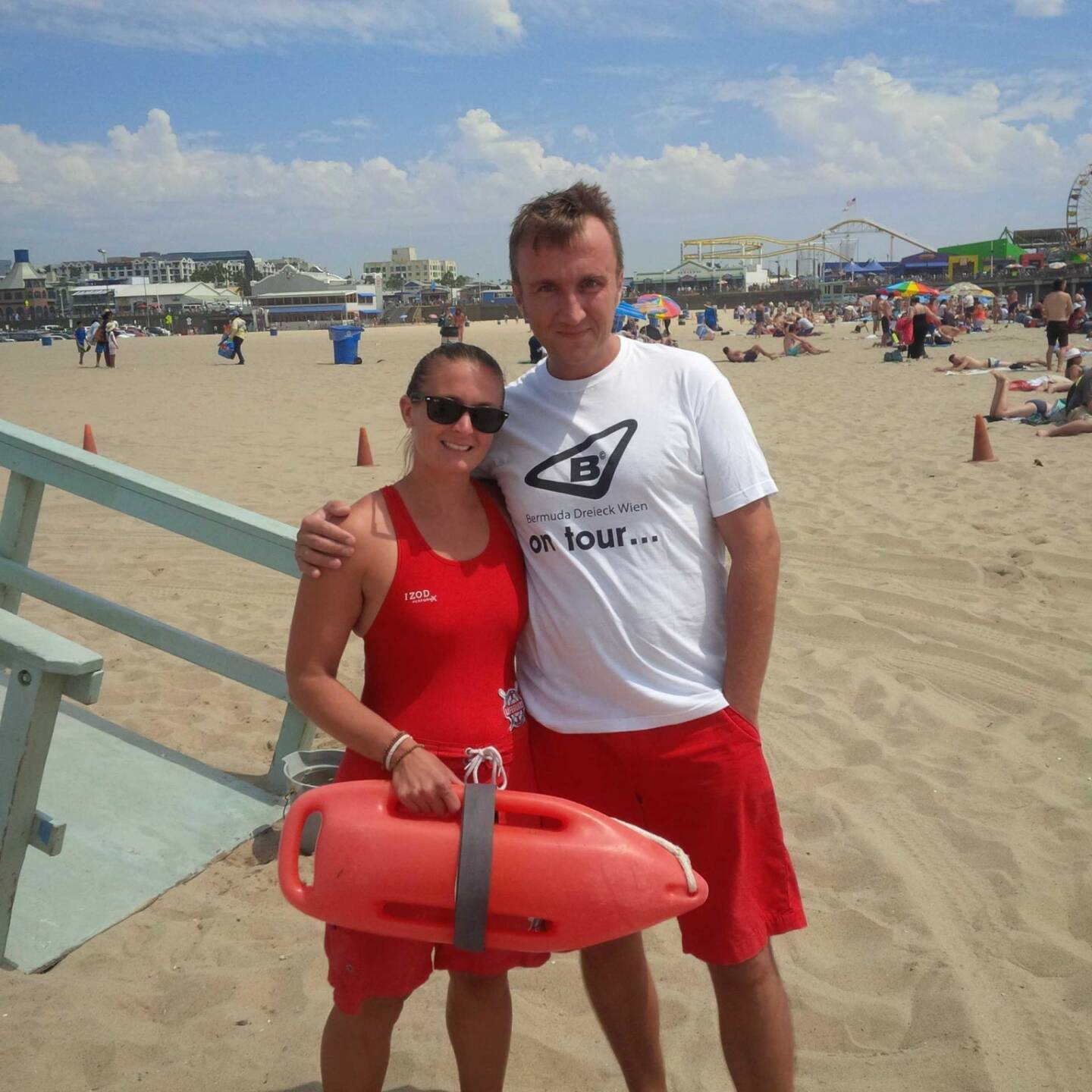Herbert Hasselhoff Gmoser meets Santa Monica Lifeguard 