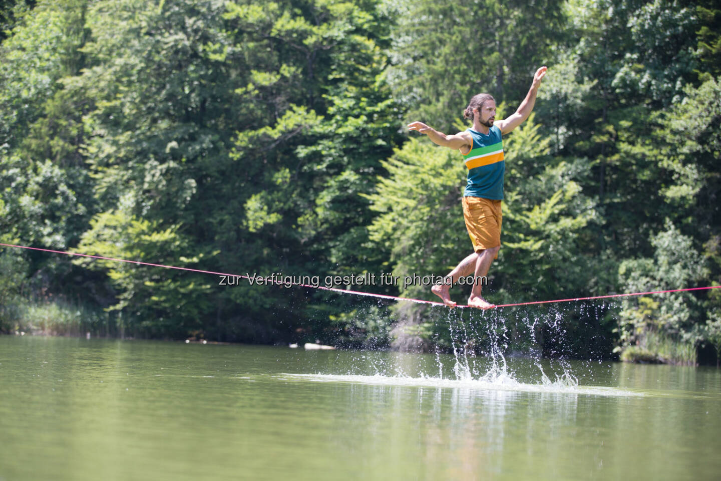 Balance, Wasser, Waterline Alpbachtal Seenland Tourismus: Wasserfest - Waterproof Österreichs erstes Waterline Festival, Christian Waldner (c) Elias Holzknecht