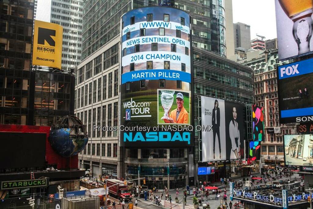 Congratulations to Martin Piller, winner of WebDotComTour's 2014 News Sentinel Open! #WebTour  Source: http://facebook.com/NASDAQ (22.08.2014) 