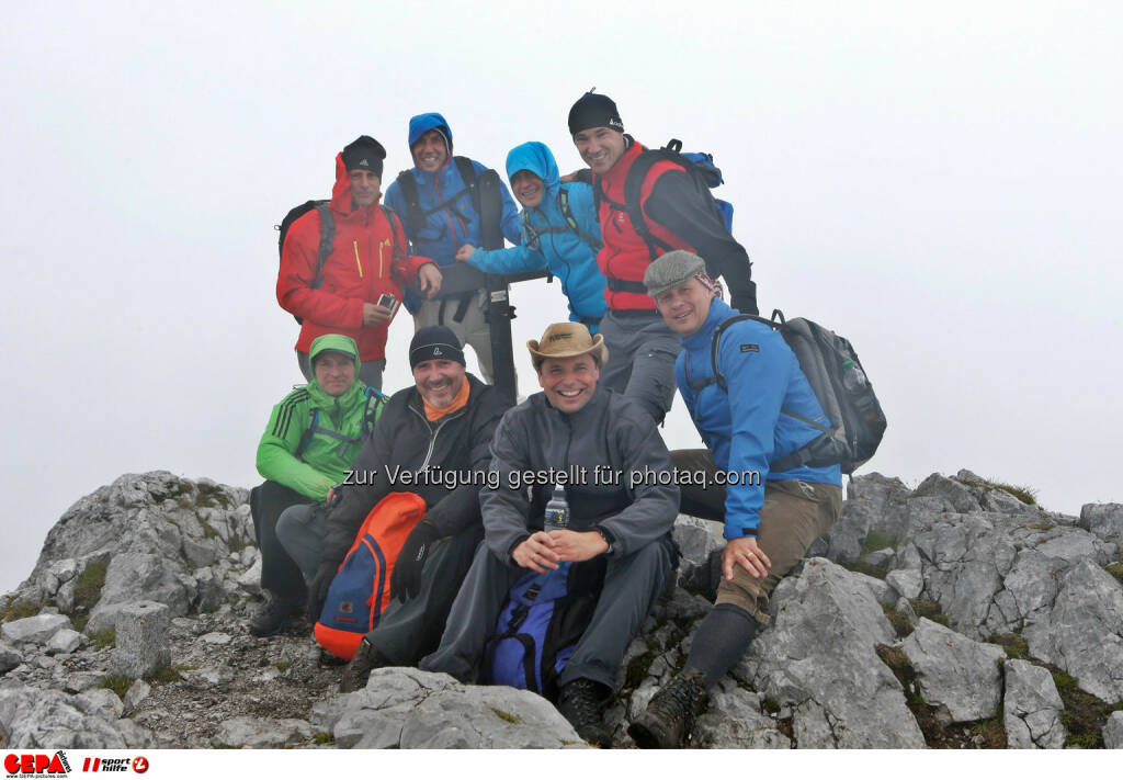 Roland Koenigshofer, Toni Schutti, Martin Wiesinger, Sebastian Haboeck, Tobias Grafe, Philipp Bodzenta, Christoph Stadler und Udo Kluewer. (Photo: GEPA pictures/ Markus Oberlaender) (26.08.2014) 