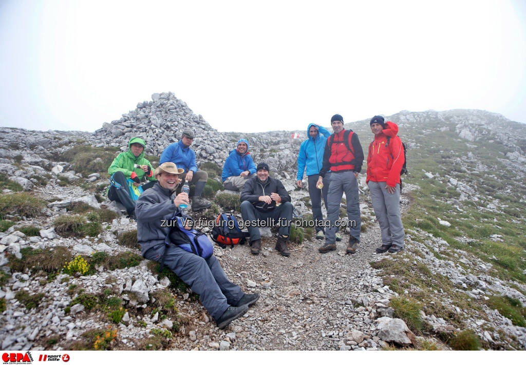 Roland Koenigshofer, Philipp Bodzenta, Udo Kluewer, Sebastian Haboeck, Martin Wiesinger, Tobias Grafe, Christoph Stadler und Toni Schutti. (Photo: GEPA pictures/ Markus Oberlaender) (26.08.2014) 