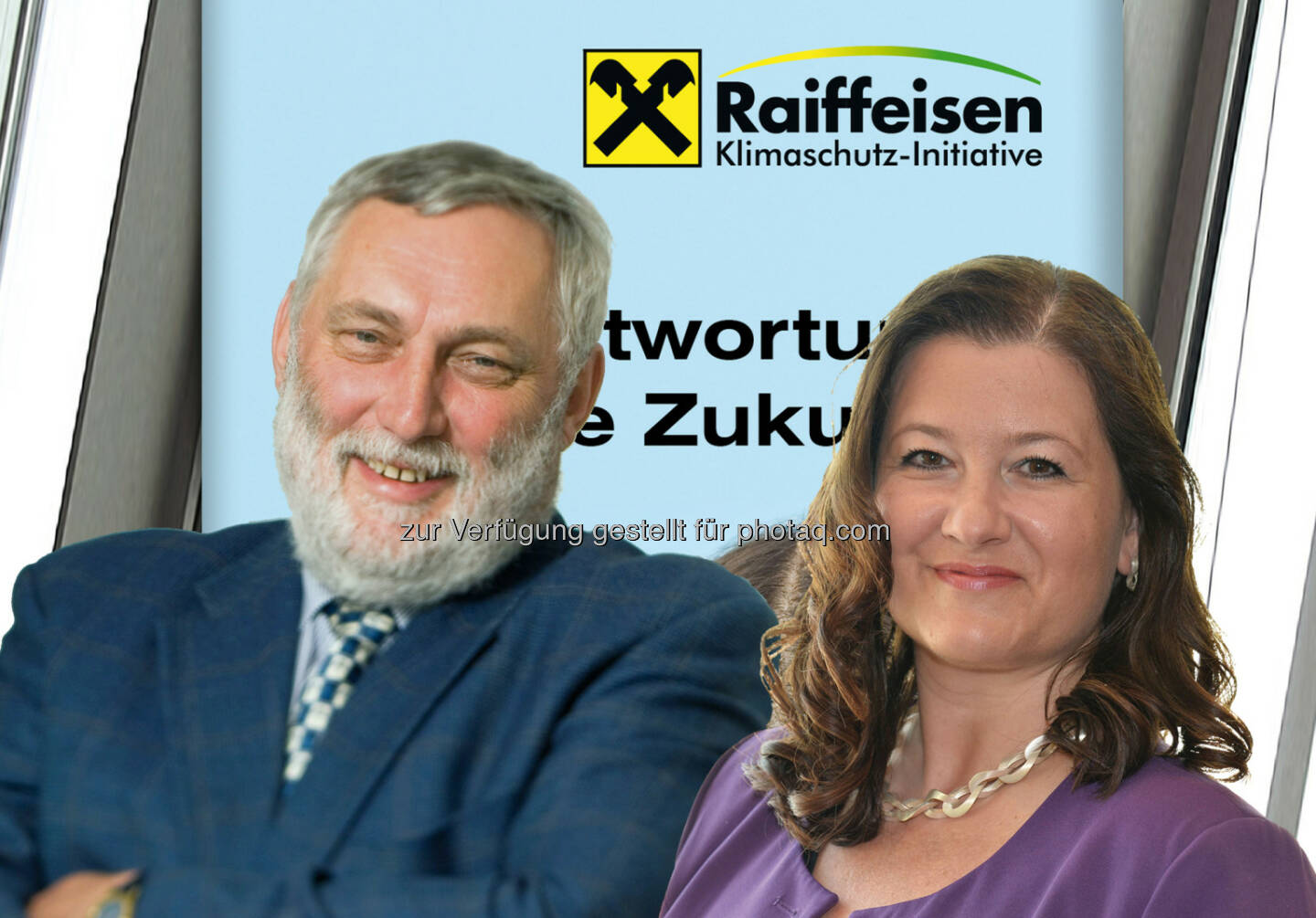  Franz Fischler (RKI-Vorsitzender) und Andrea Weber (RKI-Geschäftsführerin): Raiffeisen Klimaschutz-Initiative unterstützt Umweltpreis Daphne