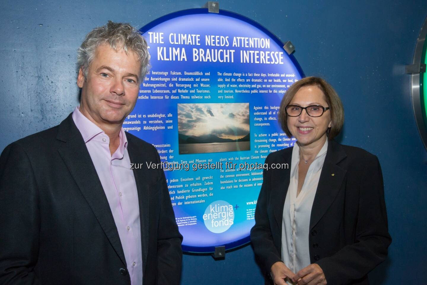 Ingmar Höbarth, Geschäftsführer Klima- und Energiefonds, Dagmar Schratter, Direktorin Tiergarten Schönbrunn: Klima- und Energiefonds unterstützt Polardom der neuen Eisbärenwelt im Tiergarten Schönbrunn