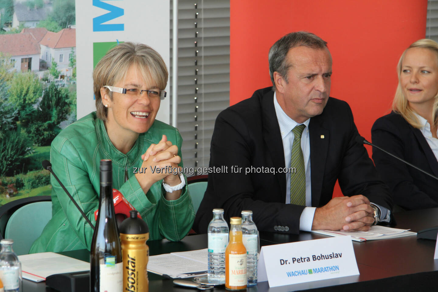 Petra Bohuslav (Landesrätin für Wirtschaft, Tourismus und Sport Niederösterreich), Wolfgang Lehner, BA (Landesdirektor Wiener Städtische Niederösterreich), Judith Gerhofer (Sportsponsoring Sports Direct/Eybl)