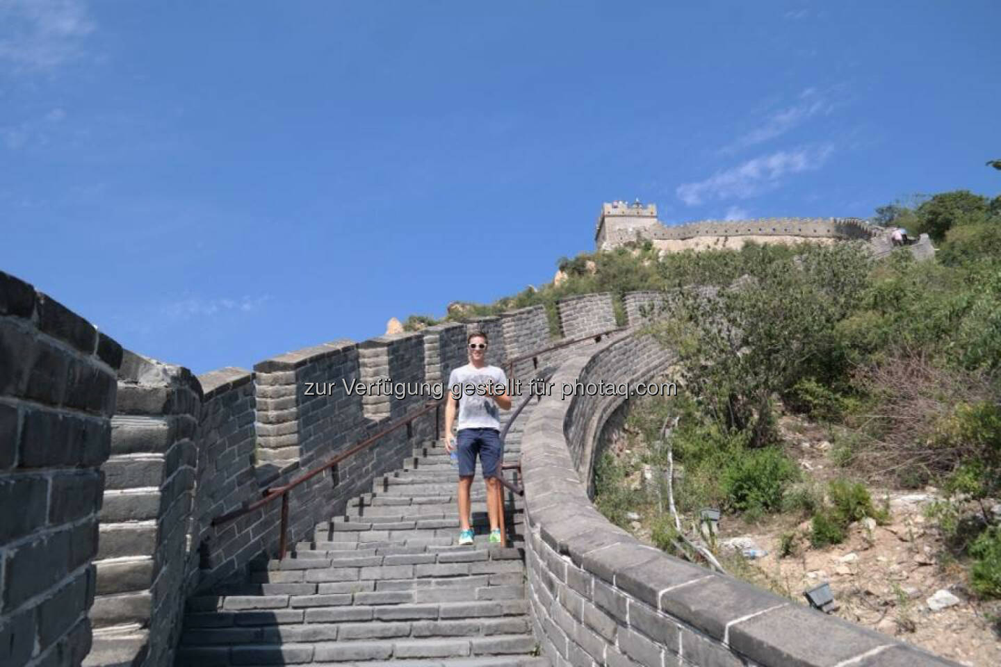 Gerald Pollak auf der Chinesischen Mauer