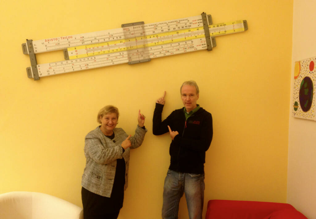 Martina Malyar, Bezirksvorsteherin Alsergrund, Christian Drastil teilen die grosse Zuneigung zur Mathematik (02.09.2014) 