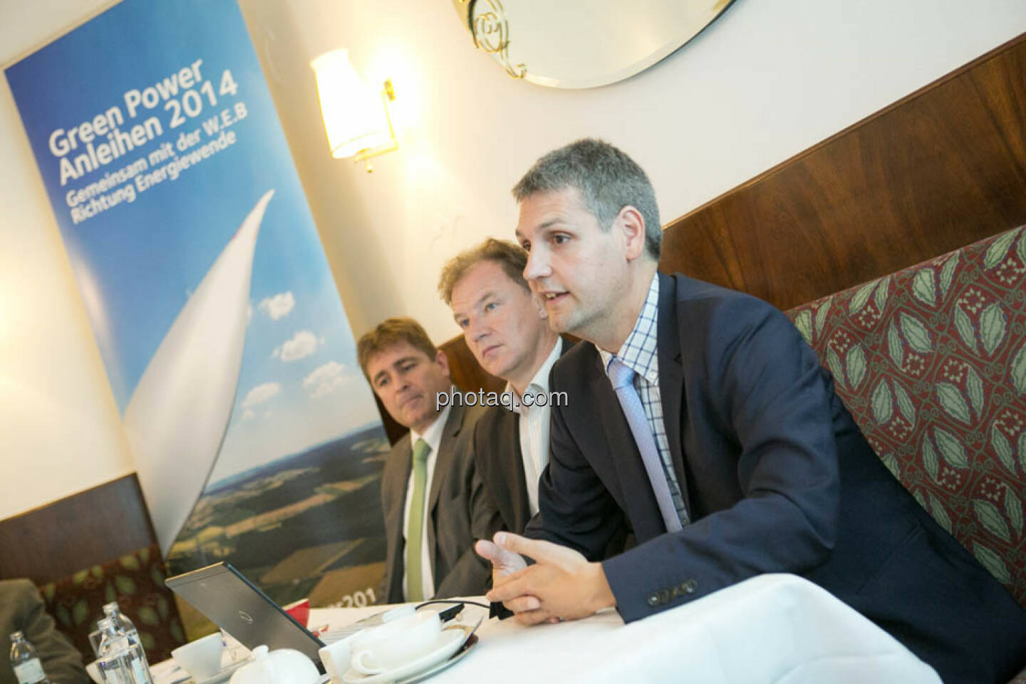 Frank Dumeier (Vorstand W.E.B Windenergie AG), Andreas Dangl (Vorstandsvorsitzender W.E.B Windenergie AG), Michael Trcka (Vorstand W.E.B Windenergie AG)