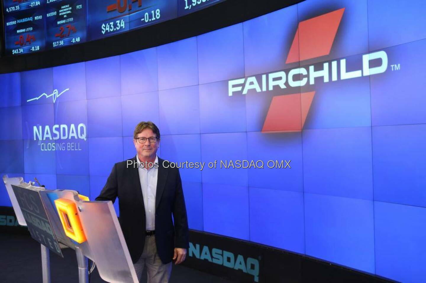 Fairchild Semiconductor rings the #NASDAQ Closing Bell  Source: http://facebook.com/NASDAQ