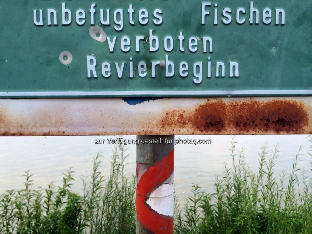 unbefugtes Fischen verboten, Revier, fischen, fangen, © Martina Draper (05.09.2014) 