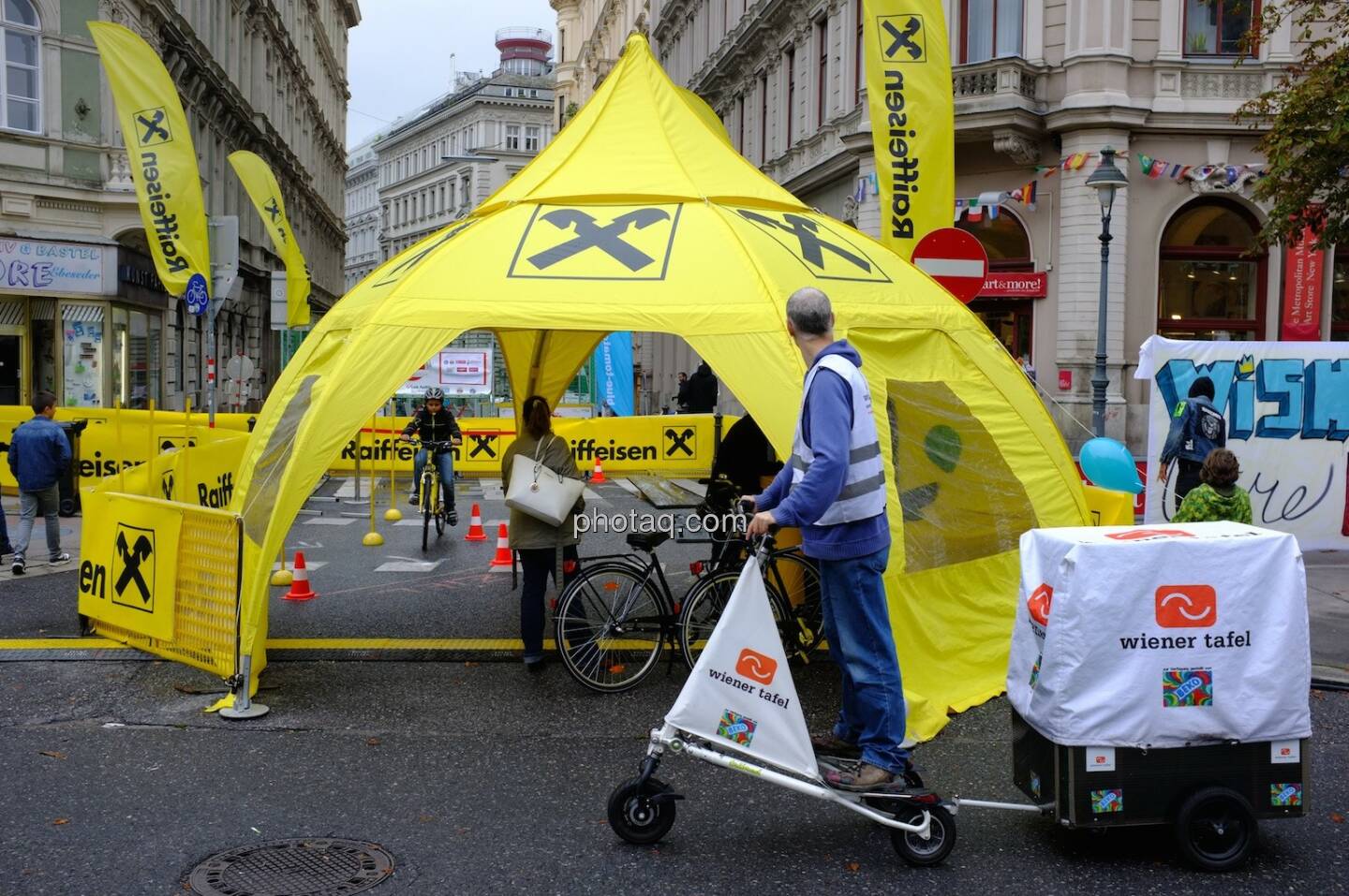 Raiffeisen, Wiener Tafel, Beko, Fahrrad, Streetlife Festival 2014