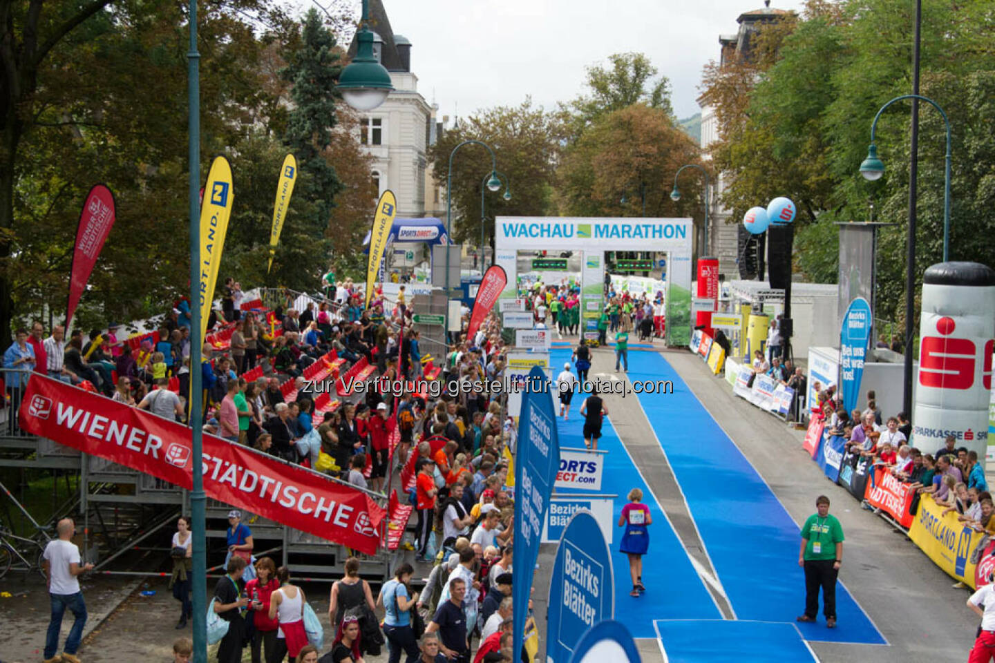 Zieleinlauf, Wachau Marathon 2014